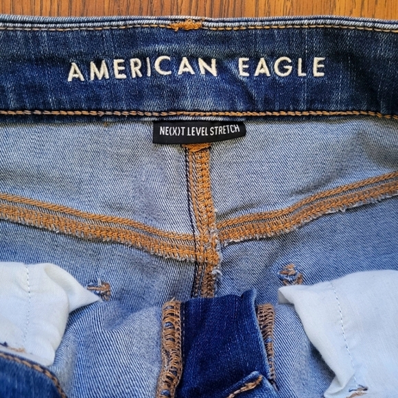 Womens American Eagle Curvy High Rise Jeggings Next Level Stretch 12 Long - Picture 3 of 8